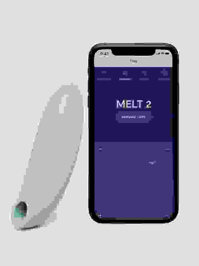 We-Vibe Melt 2 Sage App Controlled Rechargeable Clitoral Stimulator, Green, hi-res